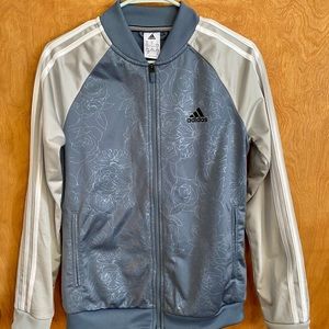Adidas Floral Embossed Track Jacket